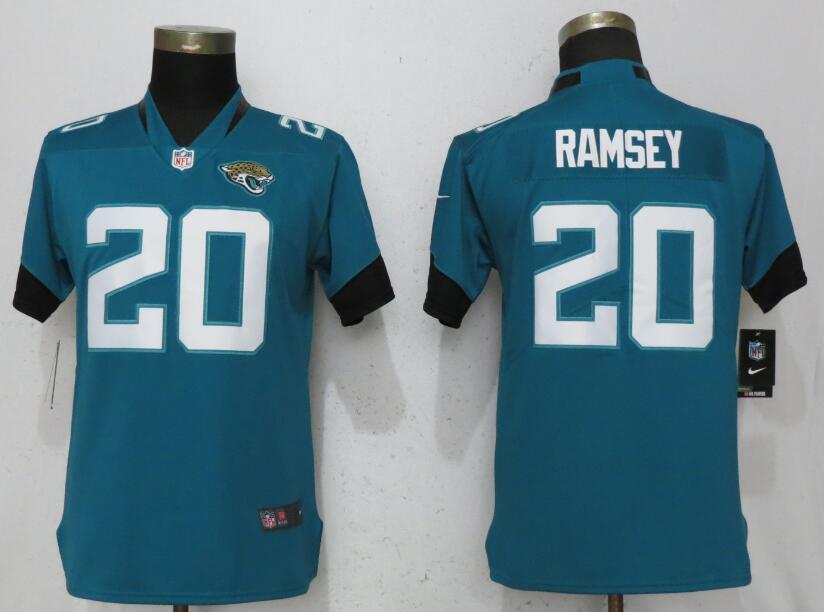 Women Jacksonville Jaguars 20 Ramsey Green Vapor Untouchable Player Nike NFL Jerseys